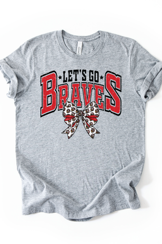Let's Go Braves Bow Tee