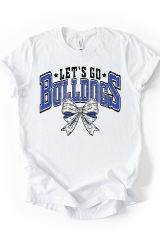 Let's Go Bulldogs Bow Tee
