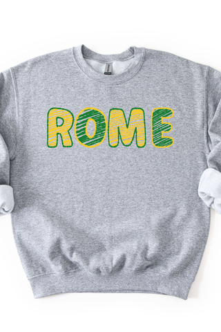 Rome Scribble Font Tee