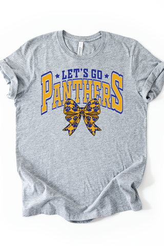 Let's Go Panthers Bow Tee