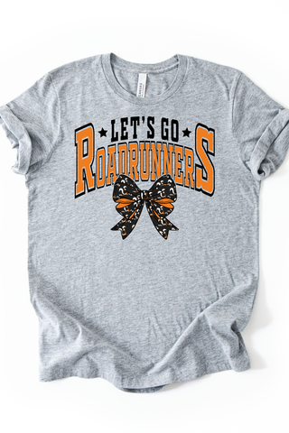 Let's Go Roadrunners Bow Tee