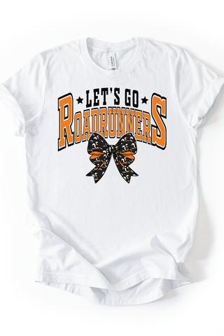 Let's Go Roadrunners Bow Tee