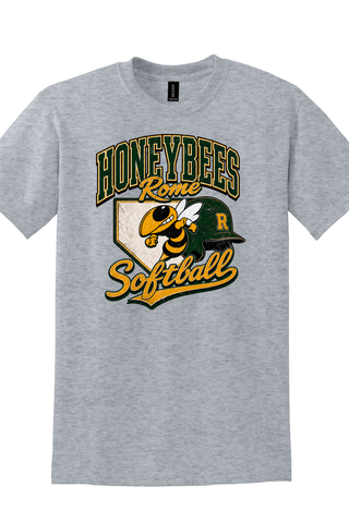 Rome Honeybees Softball Option 2 Gildan Dry Blend Tee