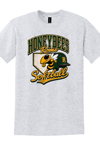 Rome Honeybees Softball Option 2 Gildan Dry Blend Tee