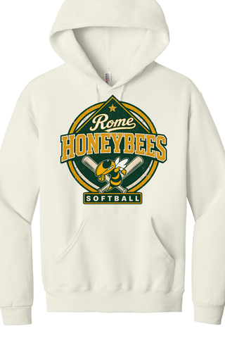 Rome Honeybees Softball Option 1 Jerzees Hoodie