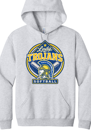Lady Trojans Softball Option 1 Jerzees Hoodie