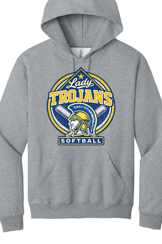 Lady Trojans Softball Option 1 Jerzees Hoodie