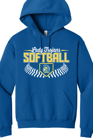 Lady Trojans Softball Option 2 Jerzees Hoodie
