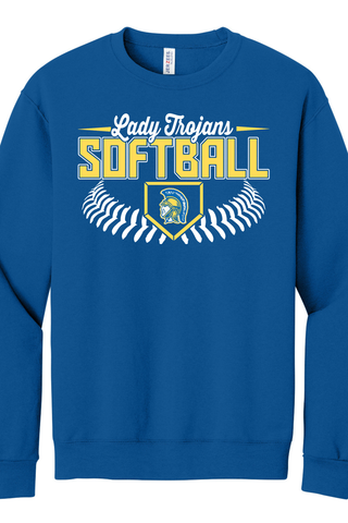 Lady Trojans Softball Option 2 Jerzees Sweatshirt