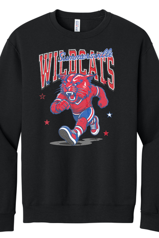 Wildcats Running Mascot Tee