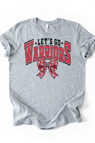 Let's Go Warriors Bow Tee