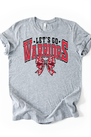 Let's Go Warriors Bow Tee