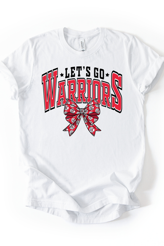 Let's Go Warriors Bow Tee