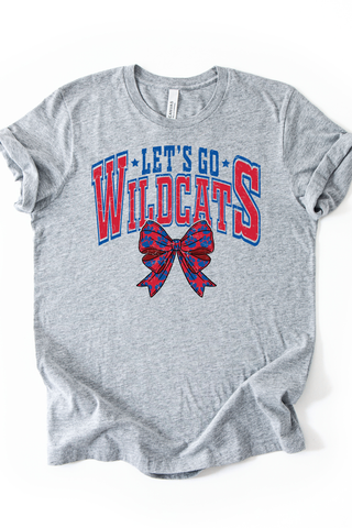 Let's Go Wildcats Bow Tee