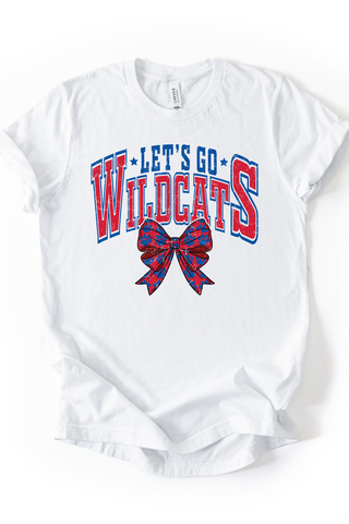 Let's Go Wildcats Bow Tee