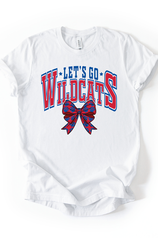 Let's Go Wildcats Bow Tee