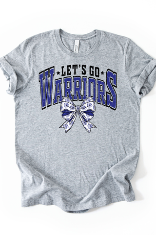 Let's Go Warriors Bow Tee