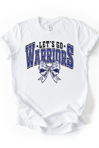 Let's Go Warriors Bow Tee
