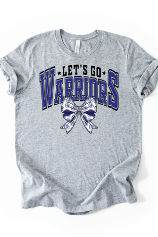 Let's Go Warriors Bow Tee