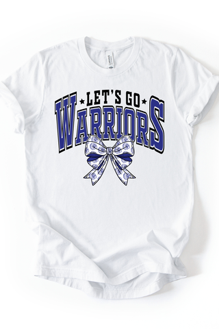 Let's Go Warriors Bow Tee